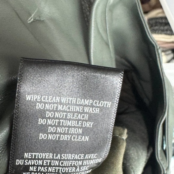 BLANKNYC Faux Leather High Rise Zippered Shorts Tie Front Pockets Size 28 NWT - Picture 9 of 12